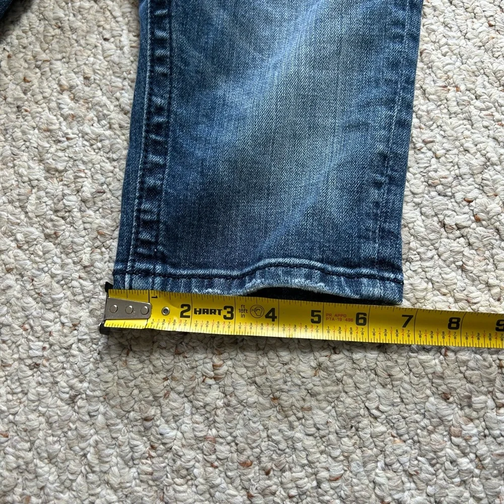Miss Me Blue Bermuda Jean Shorts Womens 26 JW5306M Dark Wash 12" Inseam Slim - Picture 10 of 11